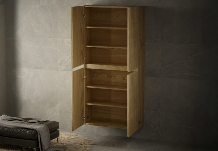 Armario doble 4 puertas madera maciza Bruntec Alpes Detalle 2