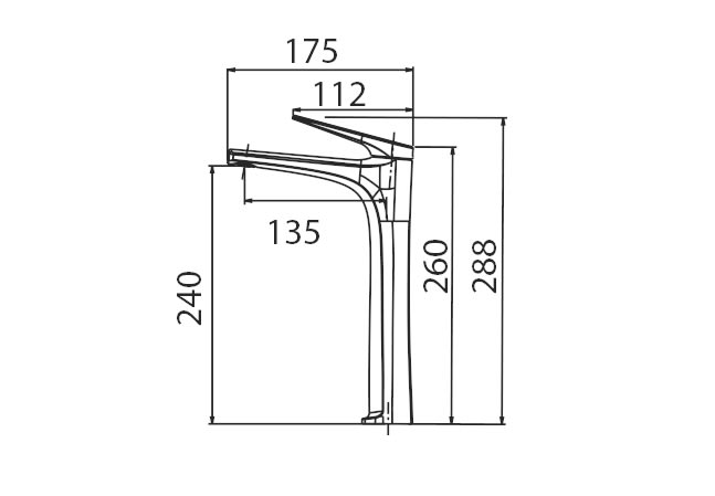 Grifo de lavabo Imex Delos Croquis 3