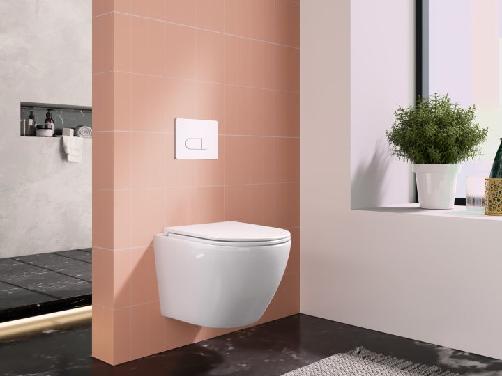 Pack inodoro suspendido + cisterna empotrada Bruntec Lisboa Ambiente 6