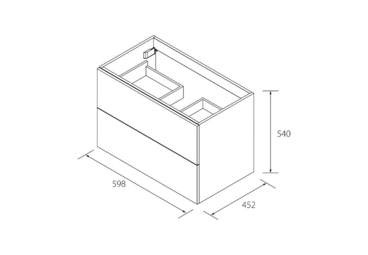 Conjunto mueble de baño Salgar Morai Croquis 6