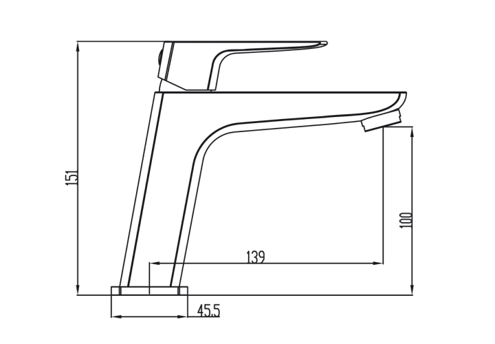 Grifo de lavabo GME Marriot Croquis 10