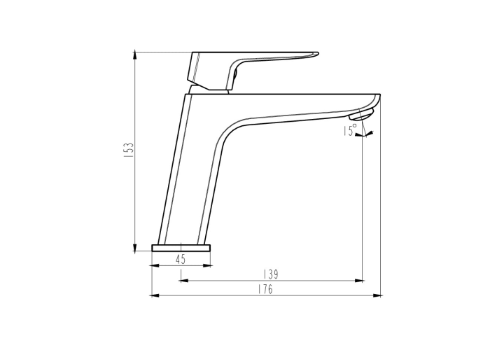 Grifo de lavabo GME Marriot Croquis 10