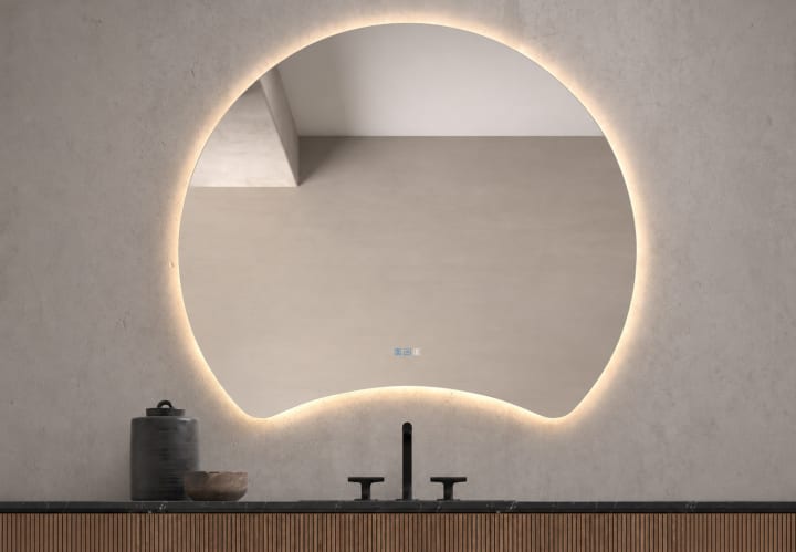 Espejo de baño con luz LED Bruntec Flow Principal 1