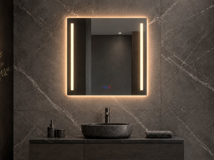 Espejo de baño con luz LED Bruntec Liberty Principal 1
