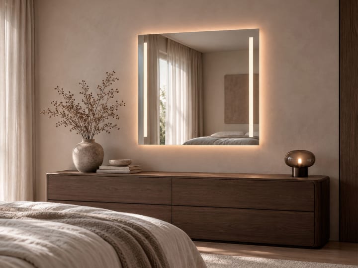 Espejo de baño con luz LED Bruntec Liberty Principal 4