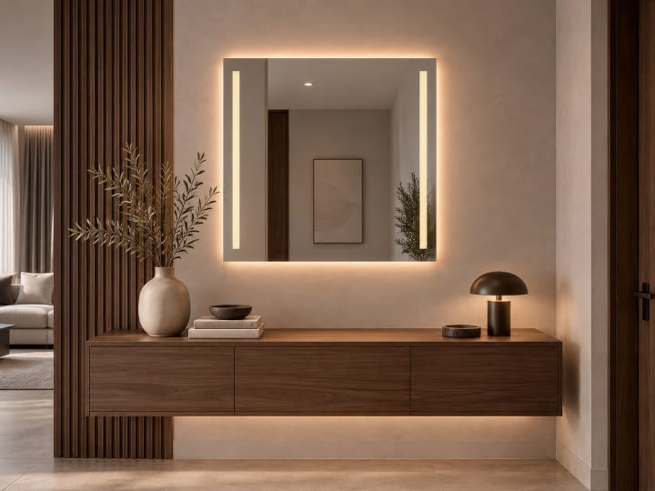 Espejo de baño con luz LED Bruntec Liberty Principal 3