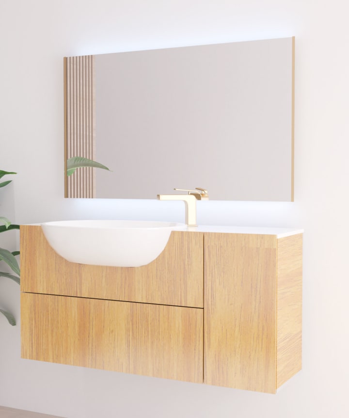 Espejo de baño con luz LED Bruntec Sire Principal 3