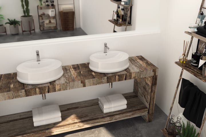 Lavabo sobre encimera Art and Bath Tormes Ambiente 1