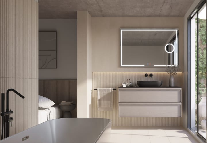 Espejo de baño con luz LED Ledimex Malta Ambiente 8