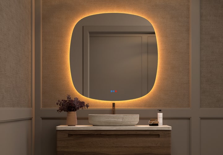 Espejo de baño con luz LED Bruntec Look Principal 5