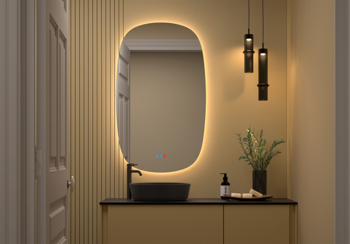 Espejo de baño con luz LED Bruntec Look Principal 4
