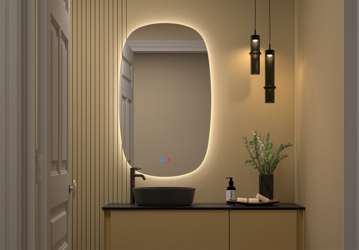 Espejo de baño con luz LED Bruntec Look Principal 3
