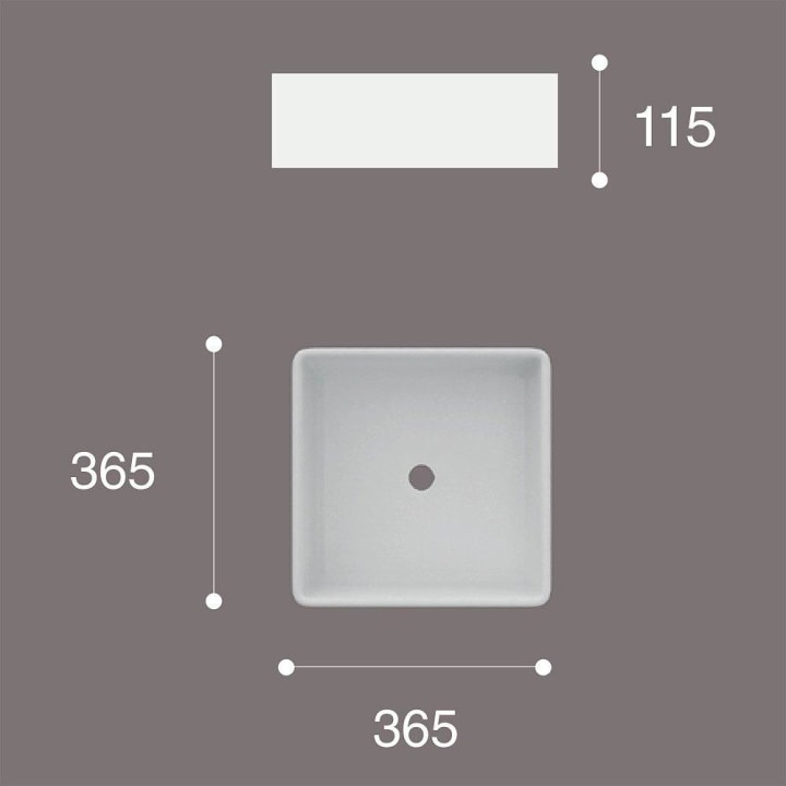 Lavabo sobre encimera Art and Bath Satet Croquis 1