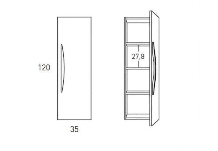 Columna de baño Viso Arco Croquis 12