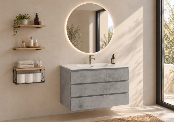 Mueble de baño MDF lacado Bruntec Vilma Principal 9