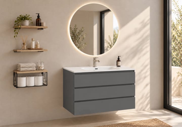 Mueble de baño MDF lacado Bruntec Vilma Principal 4
