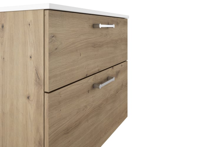 Conjunto de mueble de baño suspendido con lavabo Flat Viso Verso Detalle 9