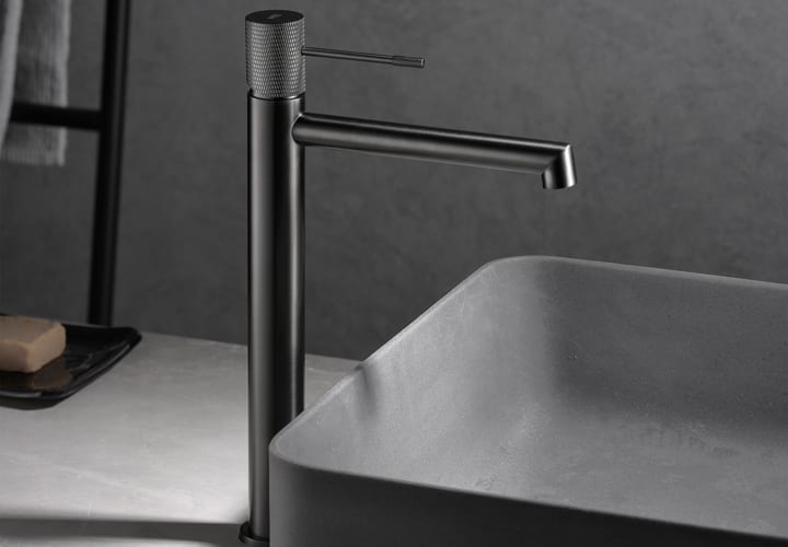 Pack Grifo de lavabo caño alto Imex Line + Válvula click-clack Ambiente 10