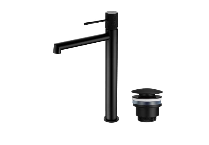 Pack Grifo de lavabo caño alto Imex Line + Válvula click-clack Principal 1