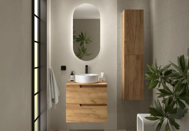 Mueble de baño con encimera del mismo color del mueble Salgar Vima Detalle 6