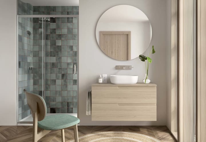 Mueble de baño con encimera del mismo color del mueble Salgar Vima Principal 2