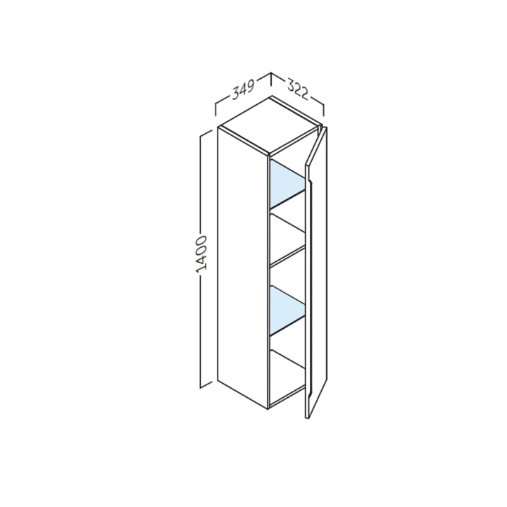 Columna de baño Coycama Cenit Croquis 4
