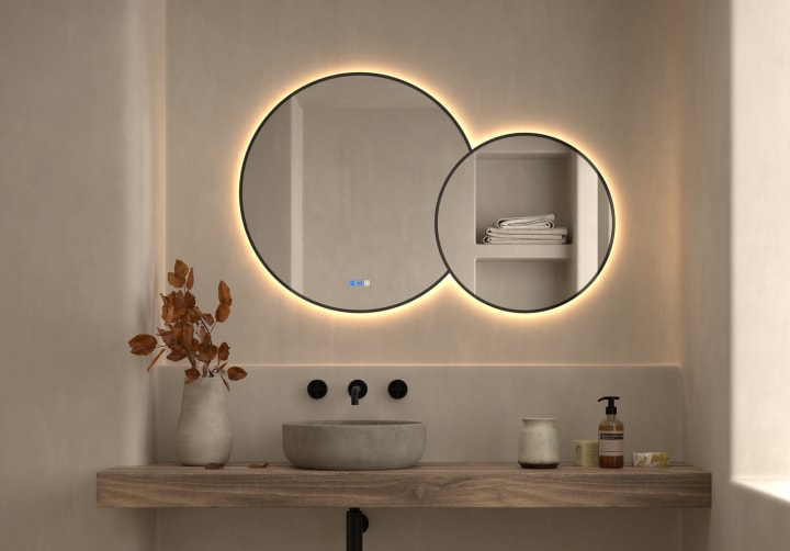 Espejo de baño con luz LED Bruntec Solaris Principal 1