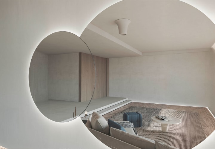 Espejo de baño con luz LED Bruntec Solaris Detalle 2