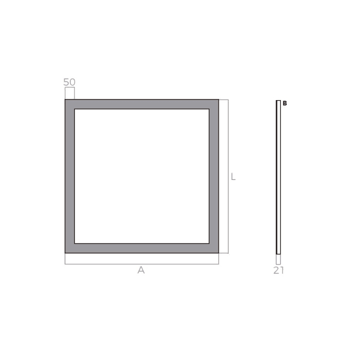 Espejo de baño con luz LED Bruntec Lime Croquis 5
