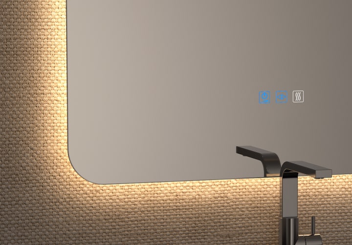 Espejo de baño con luz LED Bruntec Leda Detalle 8