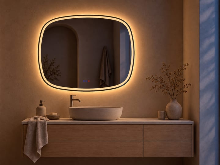 Espejo de baño con luz LED Bruntec Leda Principal 1
