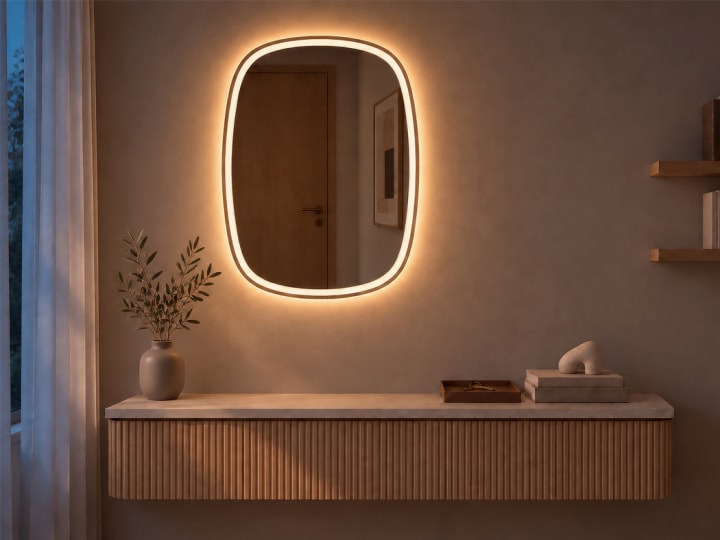 Espejo de baño con luz LED Bruntec Leda Principal 5