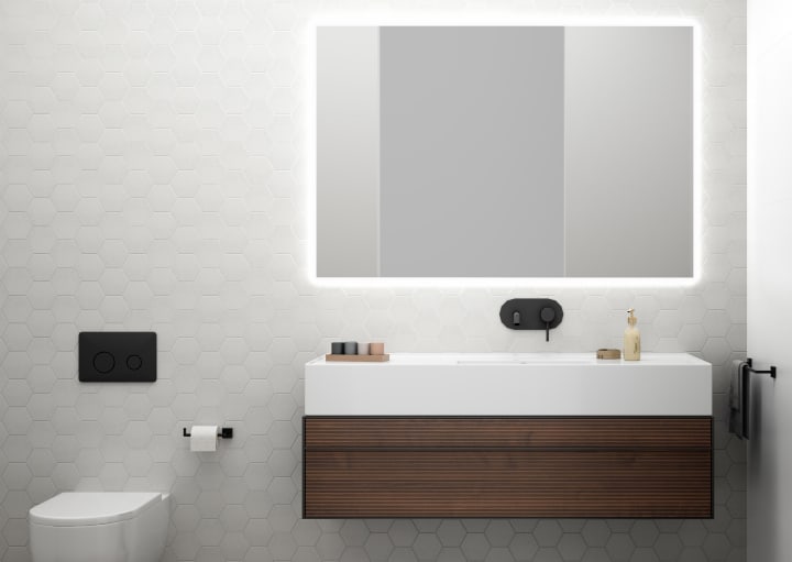 Espejo de baño con luz LED Bruntec Lisa Ambiente 4