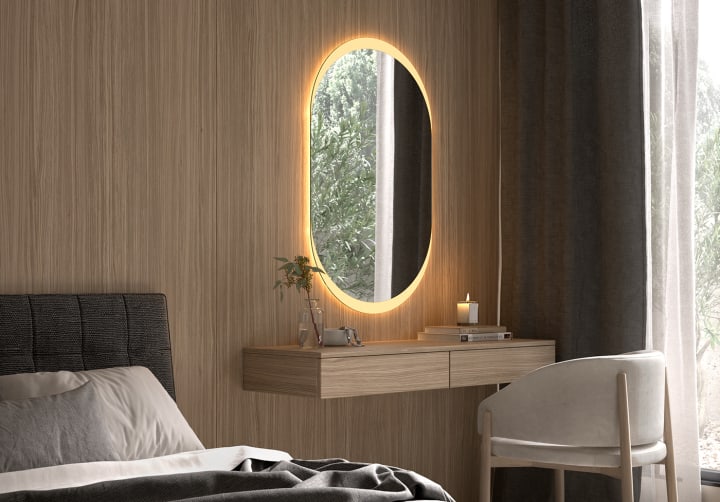 Espejo de baño con luz LED Bruntec Pol Ambiente 14