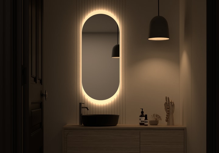Espejo de baño con luz LED Bruntec Pol Principal 6