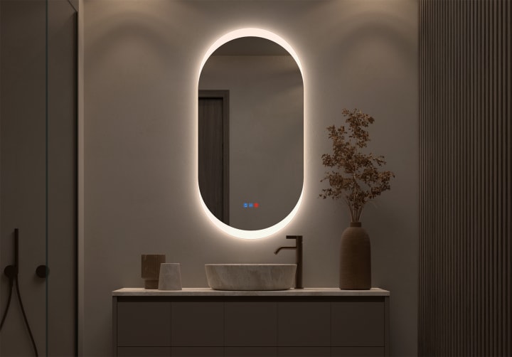Espejo de baño con luz LED Bruntec Pol Principal 1