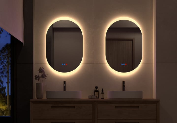 Espejo de baño con luz LED Bruntec Pol Principal 7