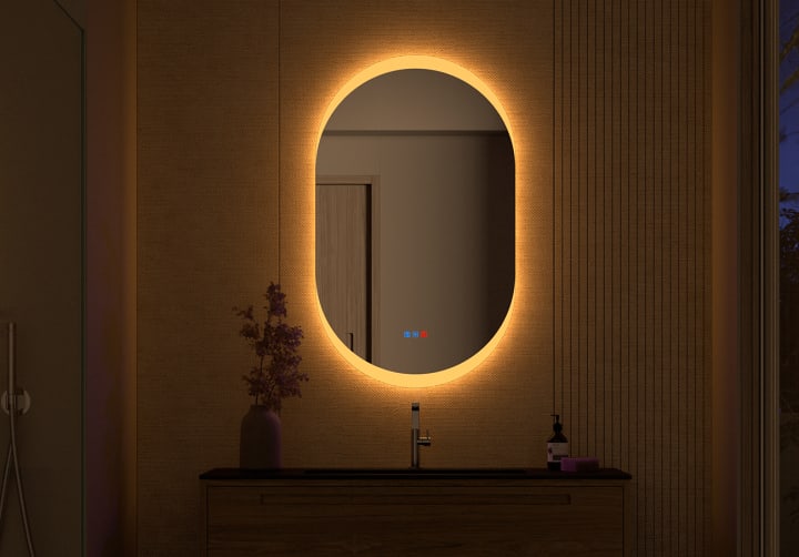 Espejo de baño con luz LED Bruntec Pol Principal 5
