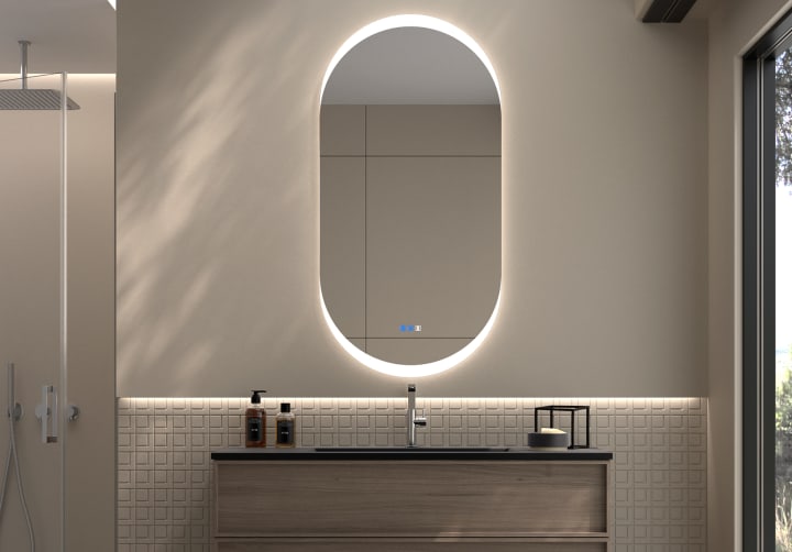 Espejo de baño con luz LED Bruntec Pol Principal 4
