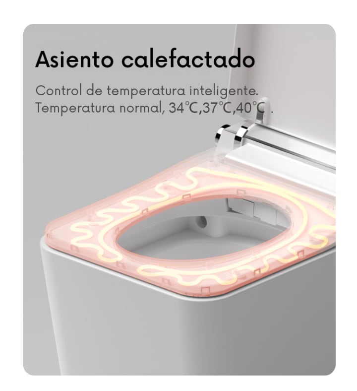 Inodoro japonés inteligente Nashi Ovian Square opción 9