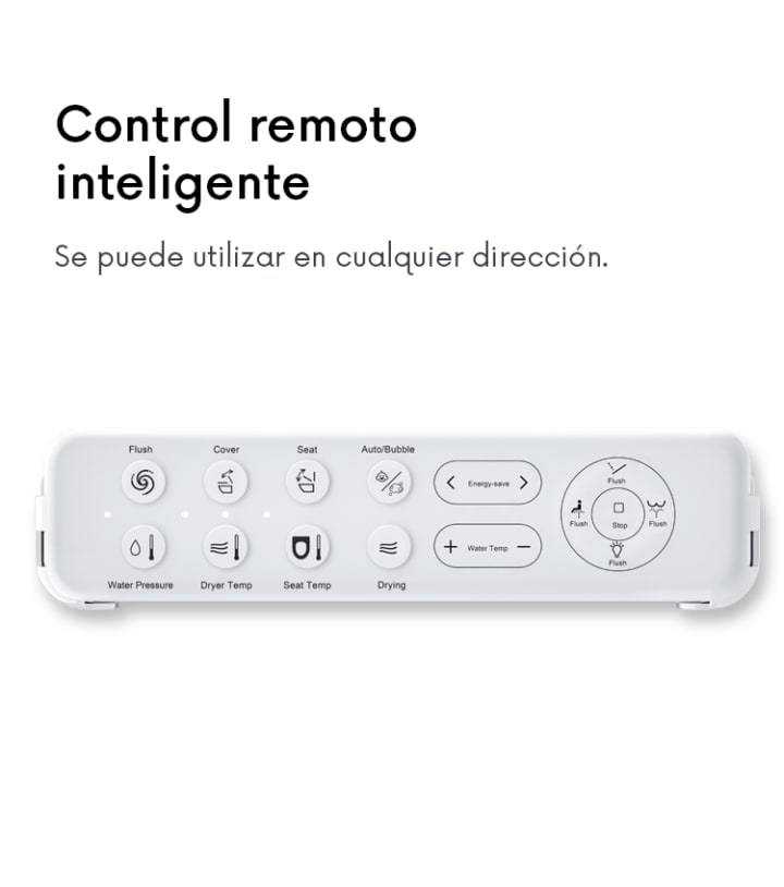 Inodoro japonés inteligente Nashi Ovian Square opción 7