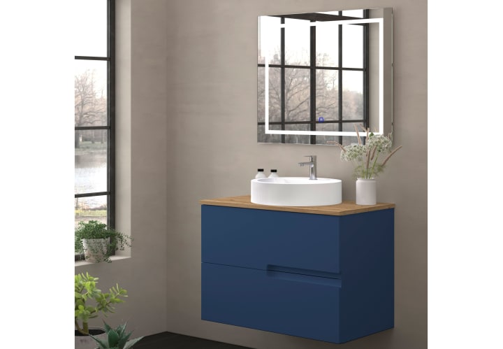 Mueble de baño con encimera de madera Bruntec Lia colores Principal 7
