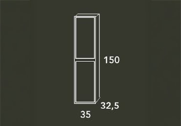 Columna de baño Bruntec Zahara Croquis 1