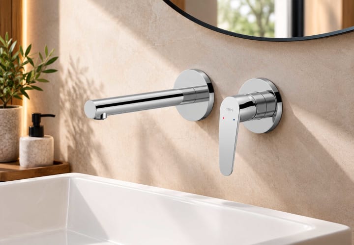Grifo de lavabo empotrado Tres Flat Ambiente 1