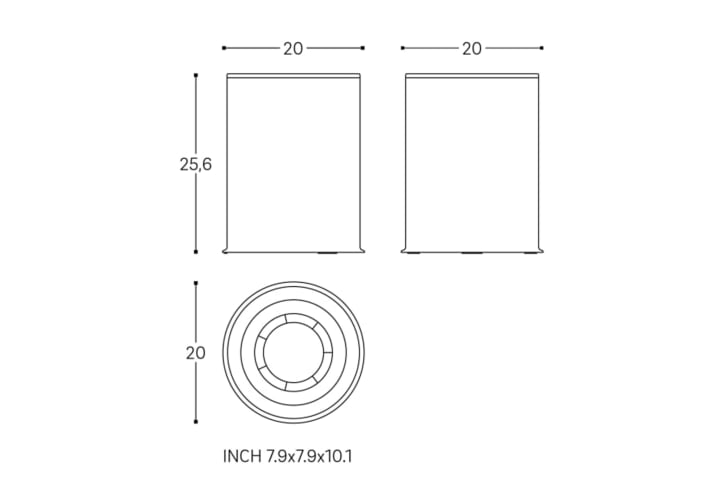 Papelera de baño Cosmic Geyser Croquis 7