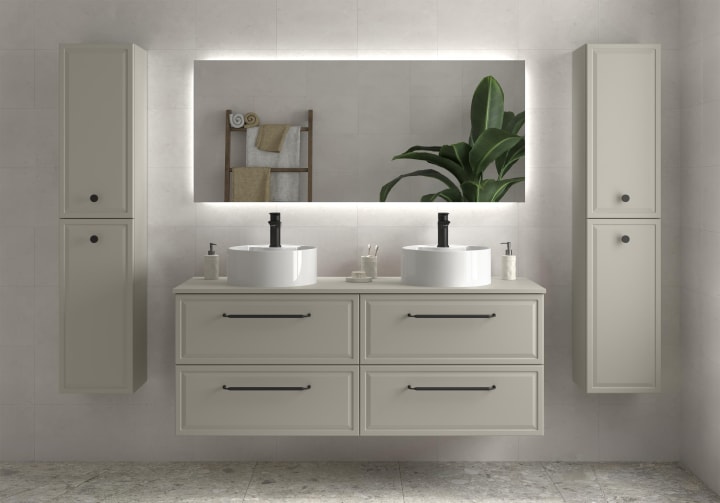 Conjunto mueble de baño Salgar Runa con lavabo sobre encimera Principal 6