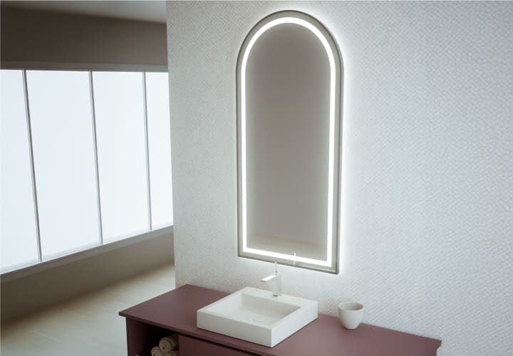 Espejo de baño con luz LED Bruntec Camelot Ambiente 6