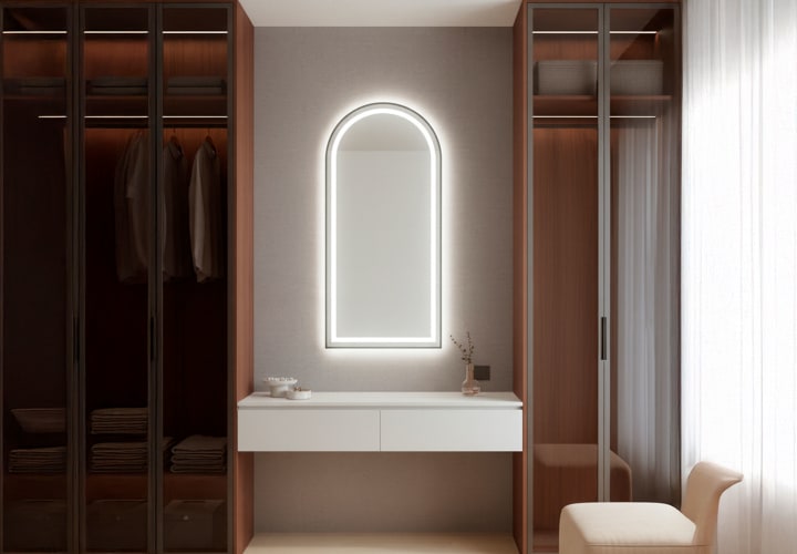 Espejo de baño con luz LED Bruntec Camelot Principal 1