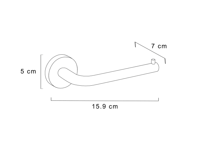 Portarrollo de baño de Cosmic Geyser Croquis 6