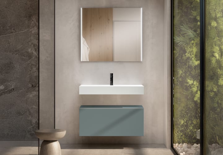 Conjunto mueble de baño Viso con lavabo Solid y cajonera Nomad Principal 3